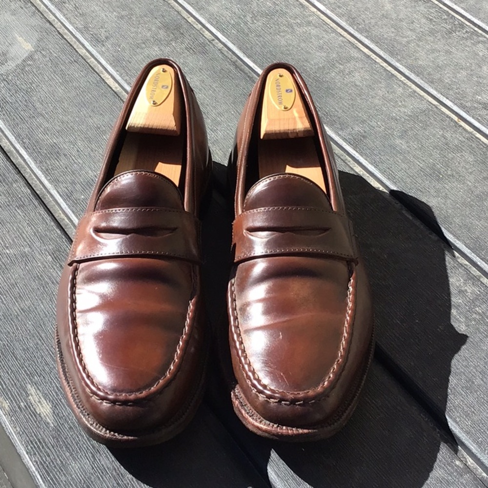 Allen Edmonds McGraw 9844 cappuccino Shell Cordovan 12/2A used